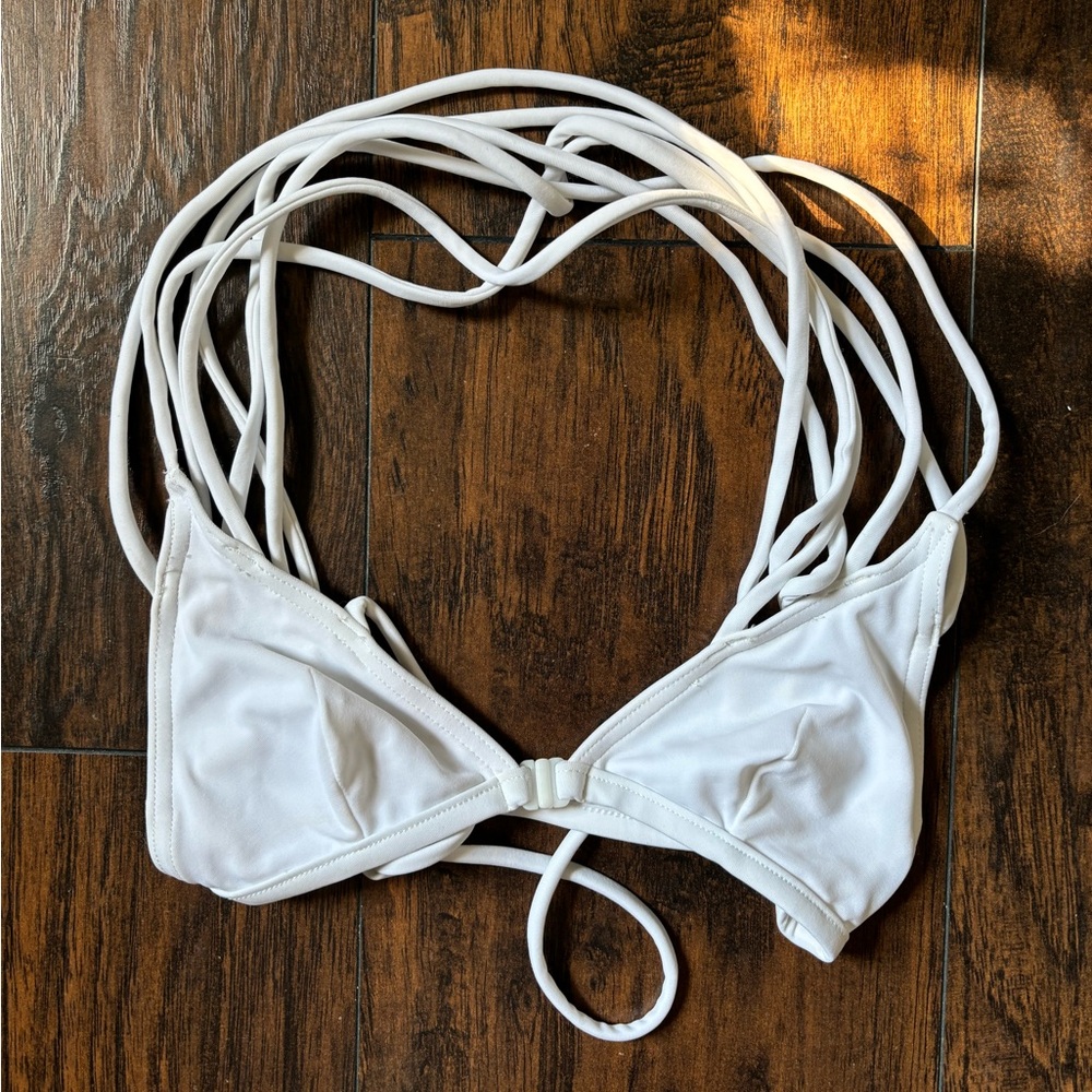 ASOS Swim Super Strappy Triangle Bikini Top